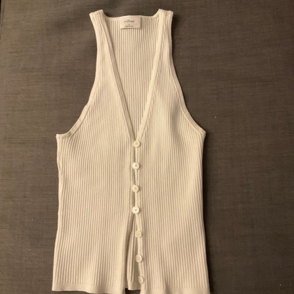 Aritzia Wilfred  cropped knit vest - size S - Picture 1 of 3